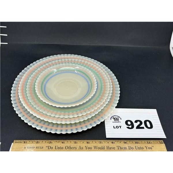 MACBETH EVANS PETALWARE CREMAX PASTEL 4 PC SET