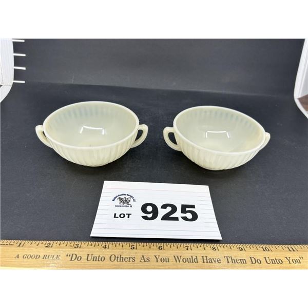 MACBETH EVANS PETALWARE CREMAX SOUP BOWLS