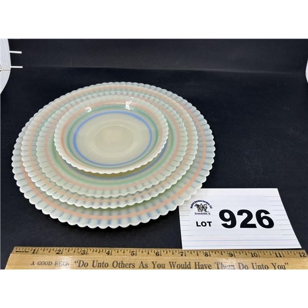 MACBETH EVANS PETALWARE CREMAX PASTEL 4 PC SET