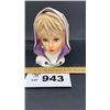 Image 4 : RUBBINS LADIES 7 inch HEAD VASE- missing earring