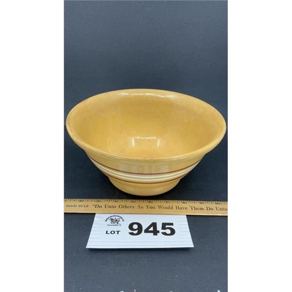YELLOW CROCK BOWL