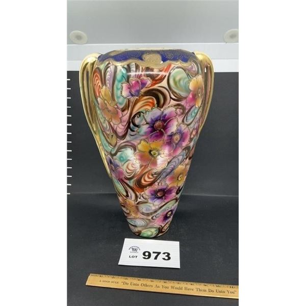 16 inch HAND PAINTED VASE
