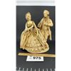 Image 1 : VICTORIAN CHALKWARE COUPLE FIGURE 13 inches tall