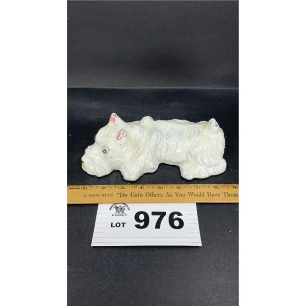 GLASS DOG FIGURINE