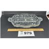 Image 1 : FOOTED, ETCHED DIVIDED TRAY