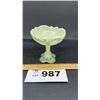 Image 1 : NORTHWOOD CUSTARD GLASS INTAGLIO JELLY COMPOTE 5