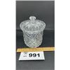 Image 1 : GORHAM CRYSTAL KING EDWARD BISQUIT BARREL w LID 7