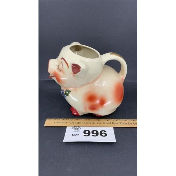SHAWNEE SMILEY PIG 8 inches tall PITCHER