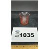 Image 1 : PINK GLASS TOOTHPICK HOLDER