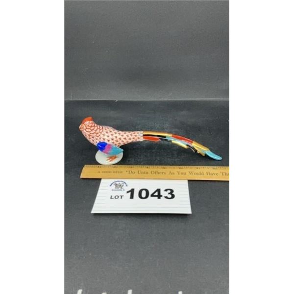 HEREND HUNGARY HANDPAINTED FISHNET PHEASANT 3