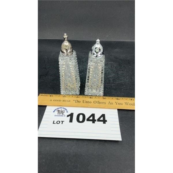 SALT & PEPPER CUT GLASS