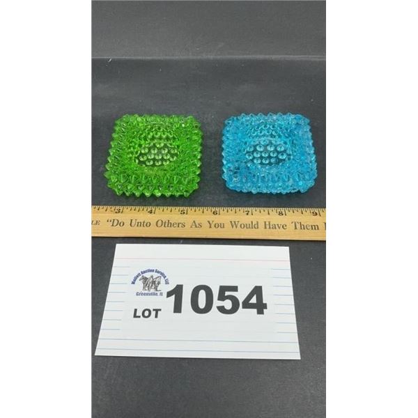 FENTON HOBNAIL GLASS SALT CELLARS