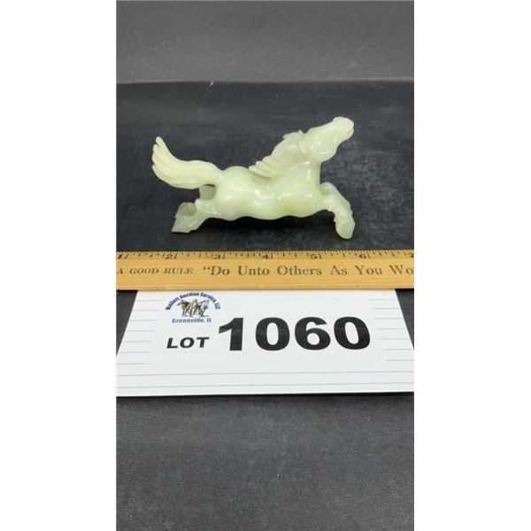 CHINESE JADE CARVING OF HORSE