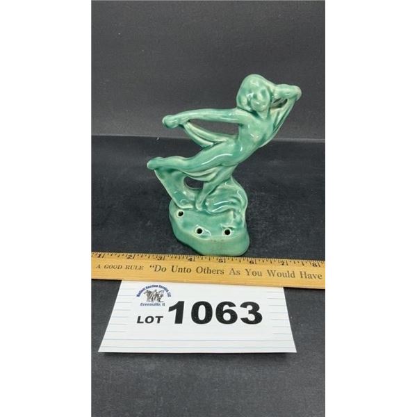 CERAMIC ART DECO FIGURINE 6 in glass