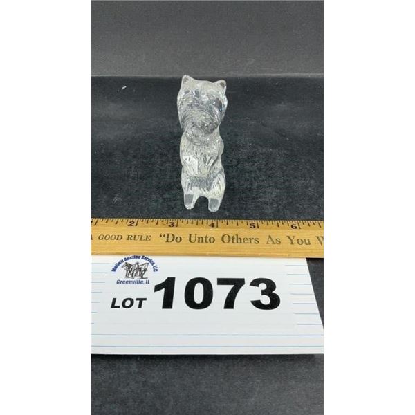 WATERFORD 3 in CRYSTAL DOG FIGURE