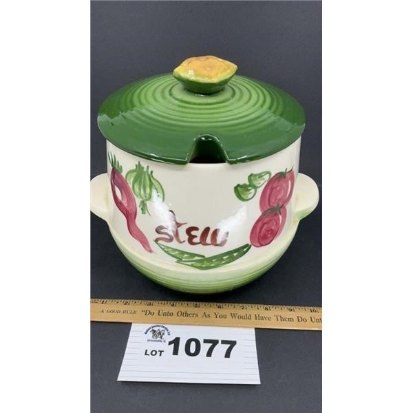 CERAMIC STEW POT 8 inches tall, no ladle
