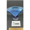 Image 3 : FENTON IRIDESCENT BLUE ART GLASS STRETCH FAN V