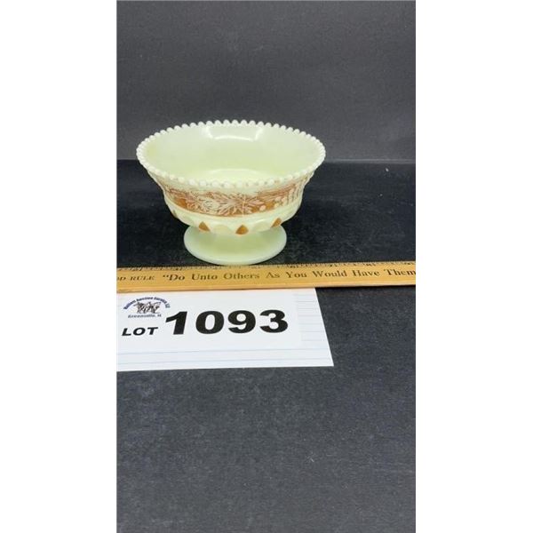 NORTHWOOD GRAPE CABLE GLASS SHERBERT NUTMEG