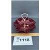 Image 1 : FENTON RUBY RED HOBNAIL CANDY DISH
