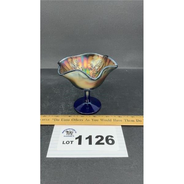 FENTON CARNIVAL GLASS 4 inch COMPOTE