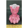 Image 3 : ENGLISH STEVENS & WILLIAMS PINK ART GLASS VASES W