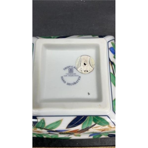 TROPICAL SAN FRANCISCO HAND PAINTED FINGER BOWL