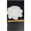Image 1 : FENTON MILK GLASS SILVER CREST RUFFLED EDGE