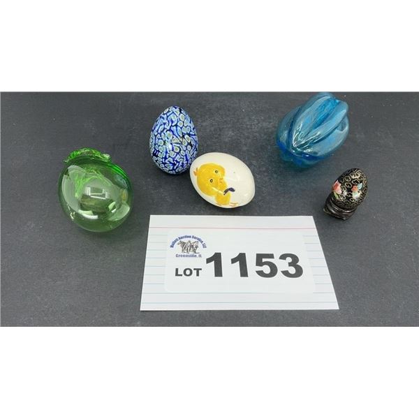 GLASS VEGETABLES, EGGS