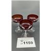Image 1 : RUBY LIQUID COCKTAIL GLASSES 3