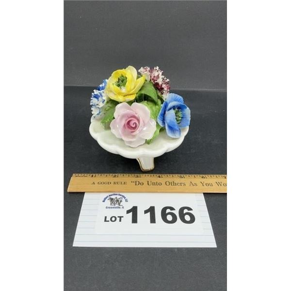 RADNOR BONE CHINA FLORAL DISPLAY 4 inches tall
