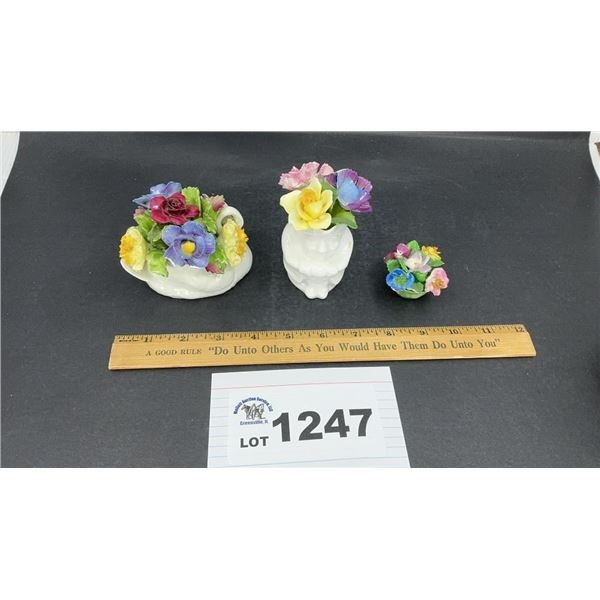 AYNSLEY, MISC  BONE CHINA FLORALS