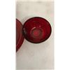 Image 3 : RUBY RED DEPRESSION DISHES 29pcs