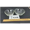 Image 1 : PYREX CLEAR GLASS MIXING BOWLS