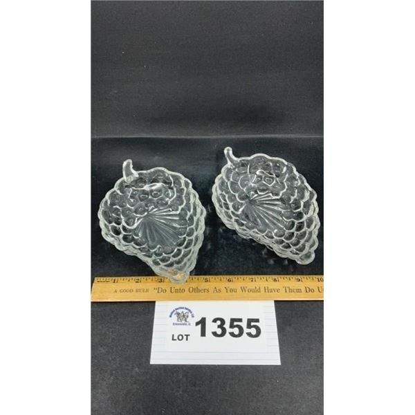 ANCHOR HOCKING GRAPE CLUSTER SHAPED CANDY DISH 2