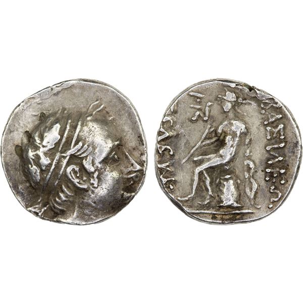 SELEUKID KINGDOM: Seleukos IV Philopator, 187-175 BC, AR drachm (4.09g), XAP Mint, Choice VF