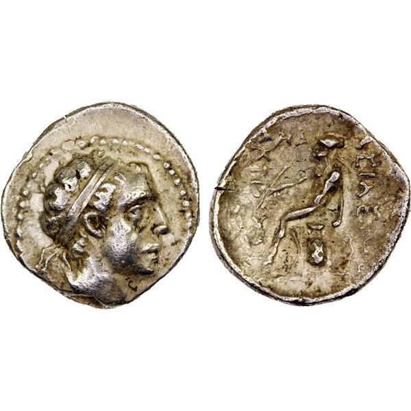SELEUKID KINGDOM: Antiochos IV Epiphanes, 175-164 BC, AR drachm (4.03g), XAP Mint, VF to XF