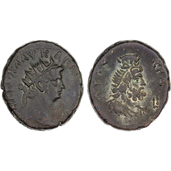 ROMAN PROVINCIAL: EGYPT: Nero, 54-68 AD, AE tetradrachm (13.47g), Alexandria, year 10 (63/4 AD), VF