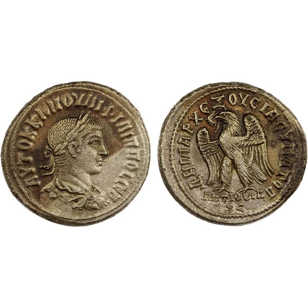 ROMAN PROVINCIAL: SYRIA: Philip II, 247-249 AD, BI tetradrachm (11.76g), VF
