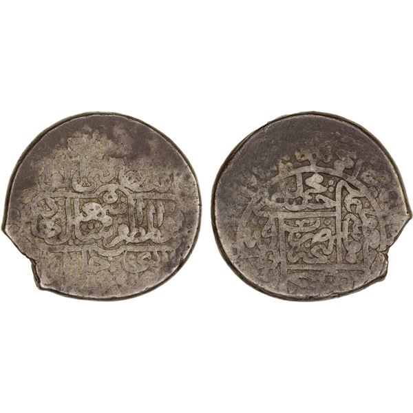 IRAN: SAFAVID: Isma'il I, 1501-1524, AR shahi (9.41g), Ganja, AH(9)16, Fine to VF