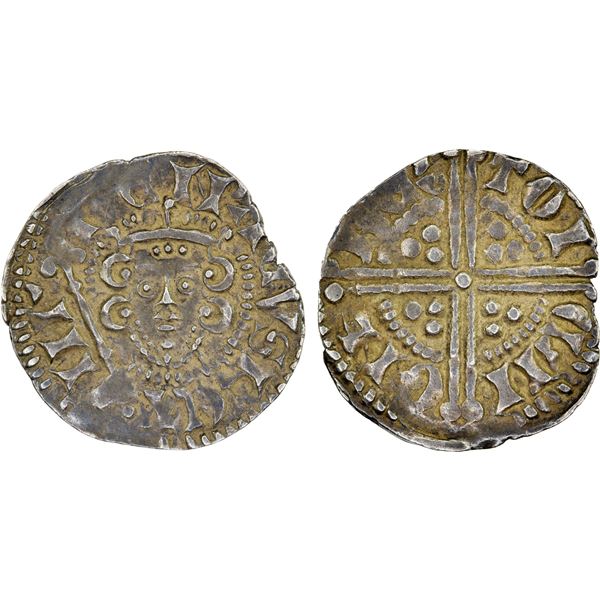 ENGLAND: Henry III, 1216-1272, AR penny (1.40g), Canterbury, ca. 1253, VF to XF