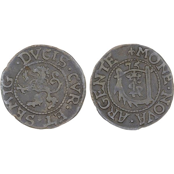 POLAND: COURLAND & SEMIGALLIA: Gotthard Kettler, 1561-1587, BI schilling (szelag) (0.98g), Mitau (Je