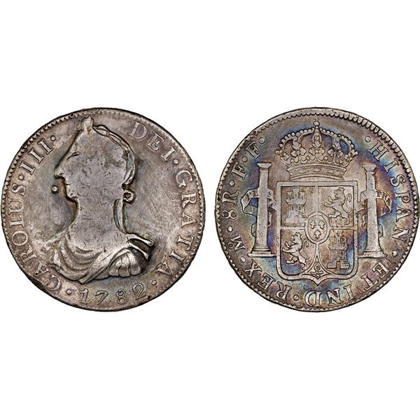 MEXICO: Carlos III, 1759-1788, AR 8 reales, 1782-Mo, VF to XF