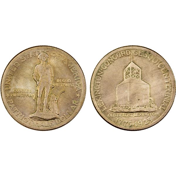 UNITED STATES: AR 50 cents, 1925, Unc