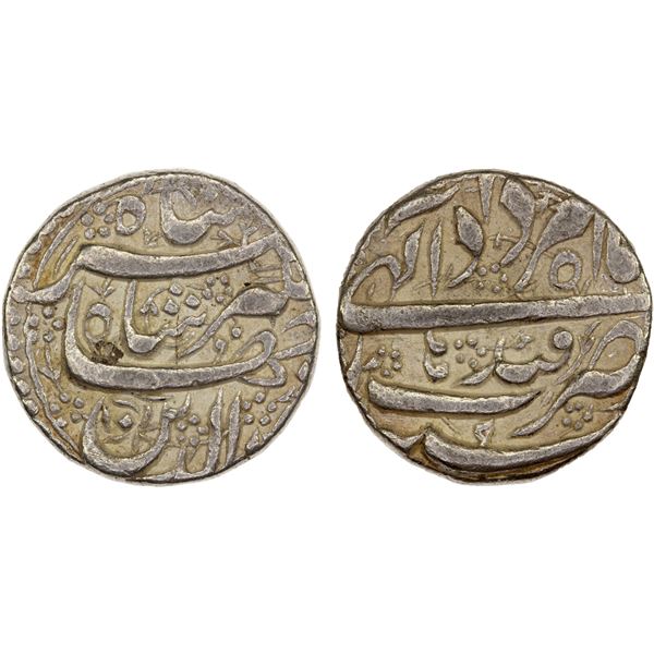 MUGHAL: Jahangir, 1605-1628, AR rupee (11.36g), Qandahar, year 9, bold VF