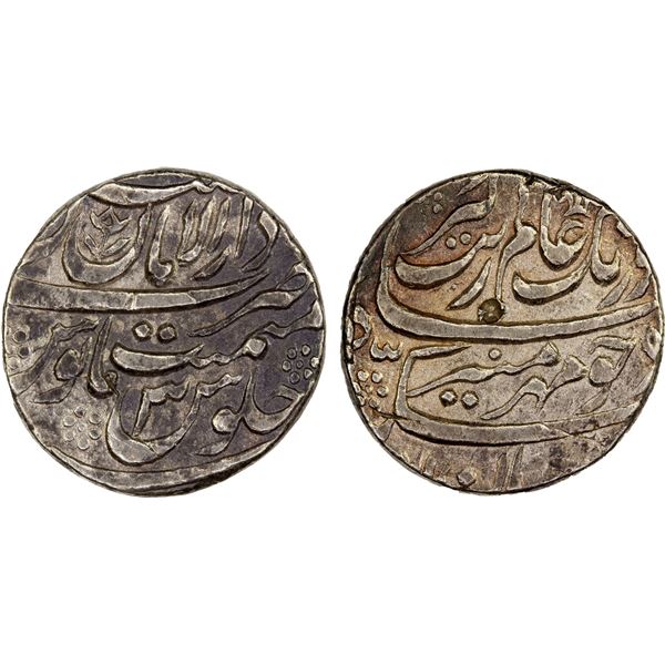 MUGHAL: Aurangzeb, 1658-1707, AR rupee (11.45g), Multan, AH1071 year 3, VF