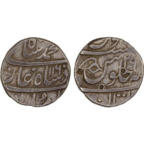 MUGHAL: Muhammad Shah, 1719-1748, AR rupee (11.34g), Multan, AH1160 year 29, Fine to VF