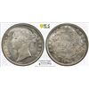 Image 1 : BRITISH INDIA: Victoria, Queen, 1837-1876, AR rupee, 1840b&c, PCGS graded MS62
