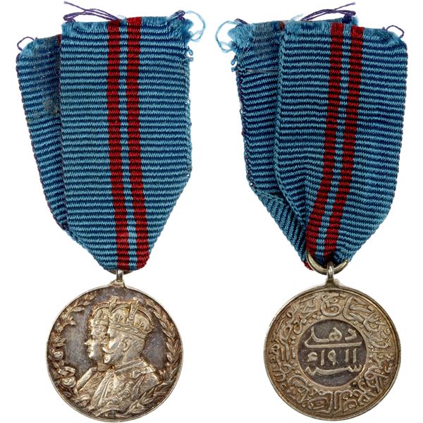 BRITISH INDIA: George V, 1910-1936, AR medal, 1911, Unc