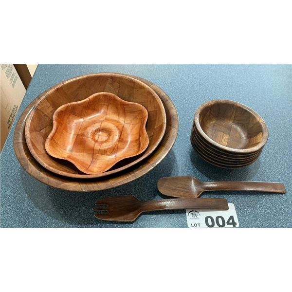 WOODEN UTENSILS, BOWLS