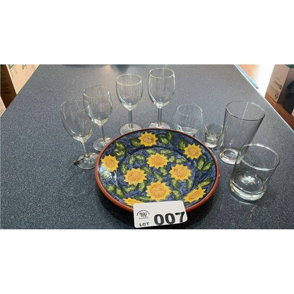 STEMWARE, SUNFLOWER PLATTER